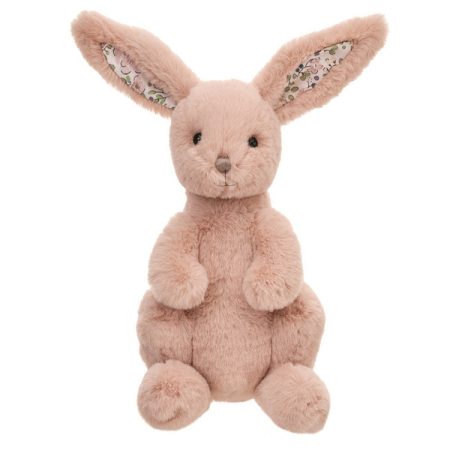 Minkštas žaislas kiškutis Enrico 23cm, rausvas