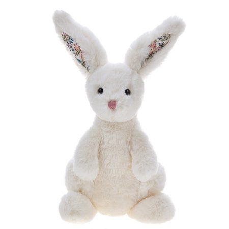 Minkštas žaislas kiškutis Enrico 23cm, gelsvas(su rausva uodegėle)