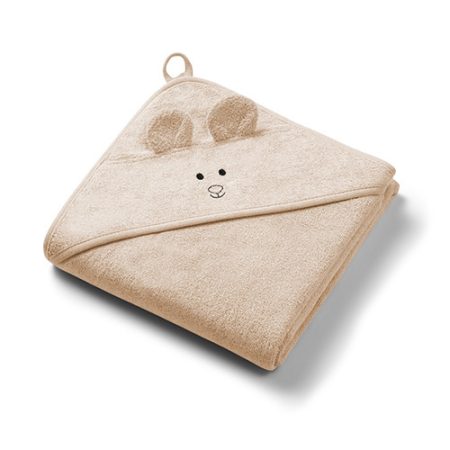 BabyOno rankšluostis su gobtuvu Kiškutis 100x100cm, bambukinis rusvas/bėžinis